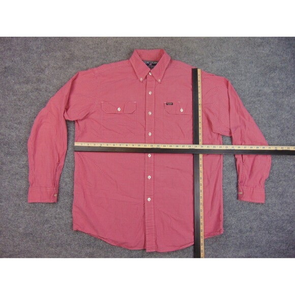 Polo‎ Sport Ralph Lauren Sportsman Shirt Mens Med Red White Plaid - Picture 5 of 8
